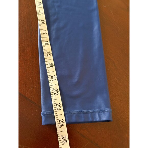 ZYIA Active Blue Metallic Light n Tight Hi-Rise Athletic Leggings Size 8 - 10 M - Picture 9 of 10